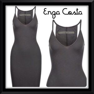 New! Enza Costa Racerback Tank Dress S